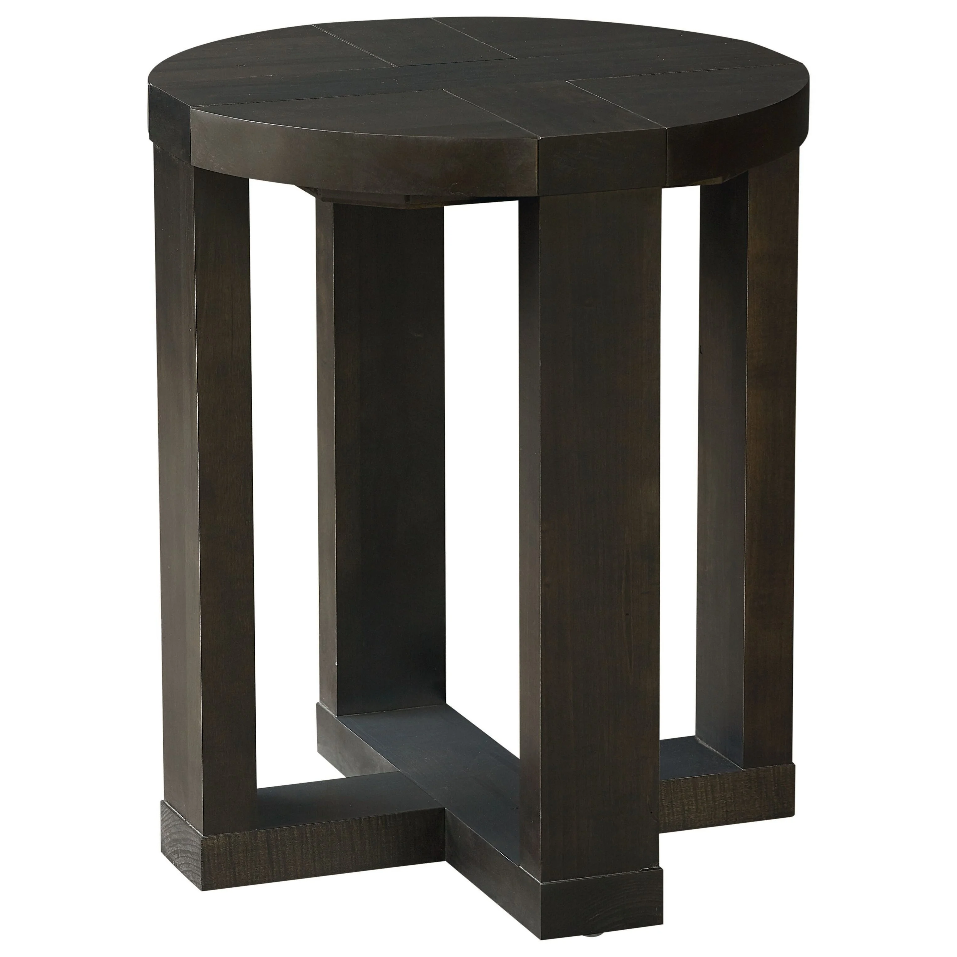 Bassett Skyline Customizable Solid Wood Round End Table Bassett of